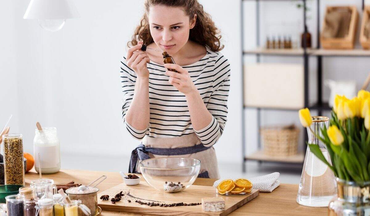 Une herboristerie en dehors d'une grande ville