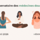 3 femmes qui ont des troubles : mal de dos, santé mentale, stress et anxiété