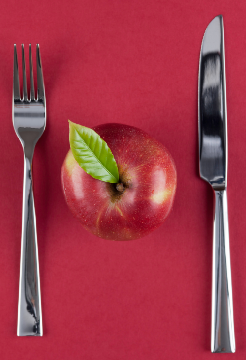 monodiète de pomme au repas