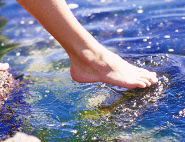 tester un pied dans l'eau