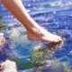 tester un pied dans l'eau