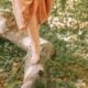 bain de forêt marche pieds nus