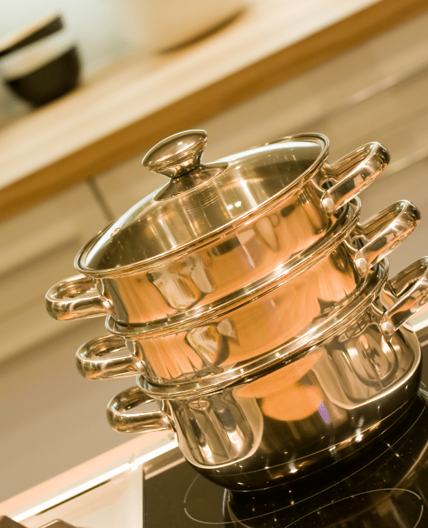 matériel de cuisson vapeur à 3 étages