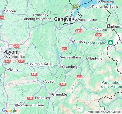 Carte des praticiens à Aix-les-Bains