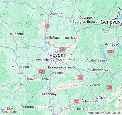 Carte des praticiens à Genas