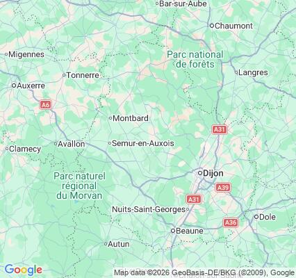 Carte des praticiens à Côte-d'Or