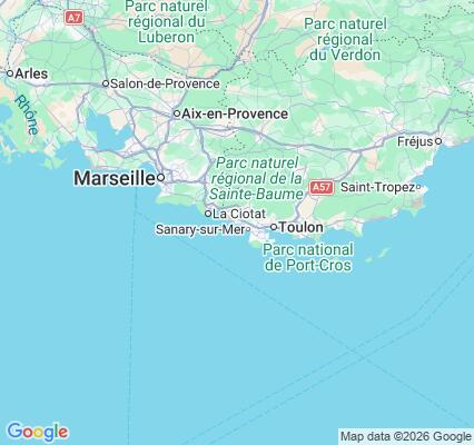 Carte des praticiens à Bandol