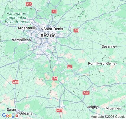Carte des praticiens à Moisenay