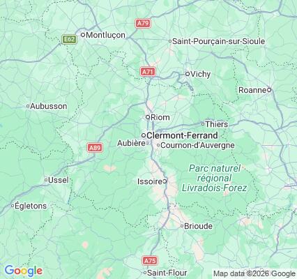 Carte des praticiens à Clermont-Ferrand