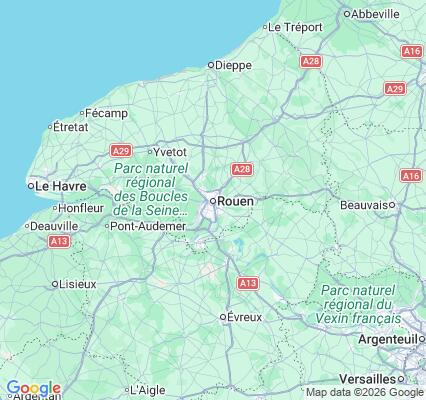 Carte des praticiens à Rouen