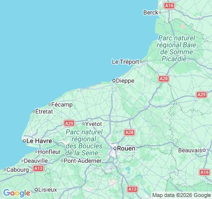Carte des praticiens à Bacqueville-en-Caux