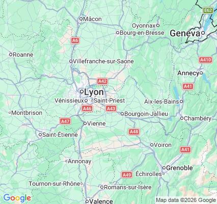 Carte des praticiens à Satolas-et-Bonce