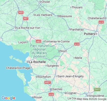 Carte des praticiens à Coulon