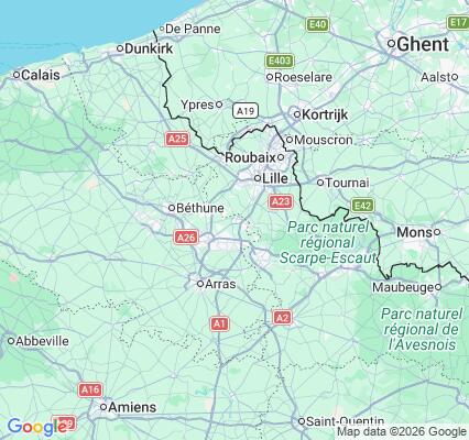 Carte des praticiens à Carvin