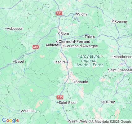 Carte des praticiens à Issoire