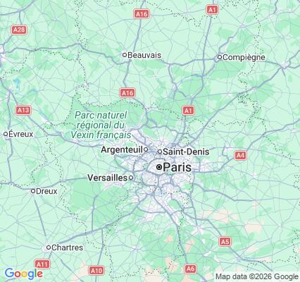 Carte des praticiens à Eaubonne