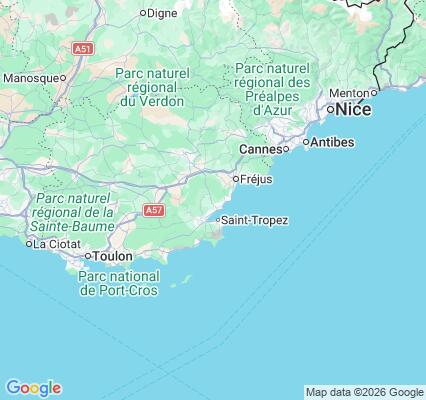 Carte des praticiens à Sainte-Maxime