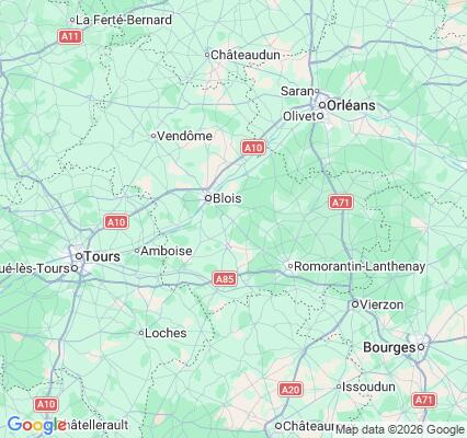 Carte des praticiens à Cour-Cheverny