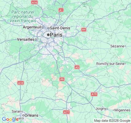 Carte des praticiens à Melun