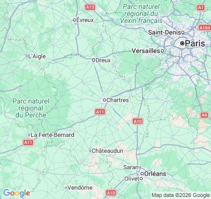 Carte des praticiens à Chartres