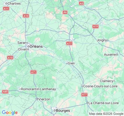 Carte des praticiens à Dampierre-en-Burly
