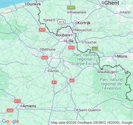 Carte des praticiens à Douai