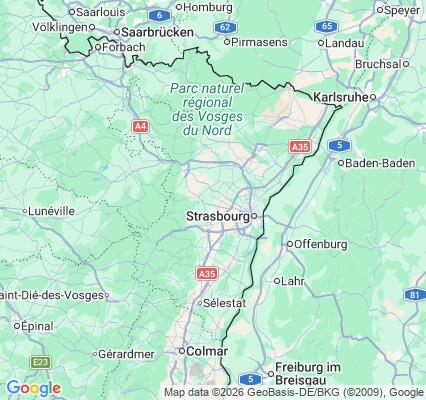 Carte des praticiens à Bas-Rhin