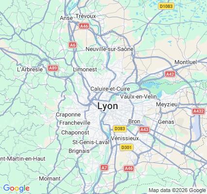 Carte des praticiens à Lyon