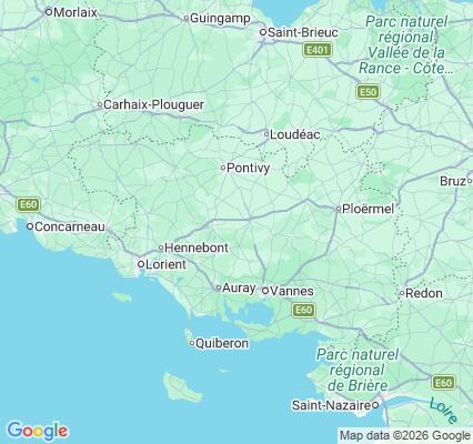 Carte des praticiens à Morbihan
