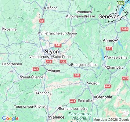 Carte des praticiens à Frontonas