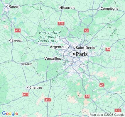 Carte des praticiens à Versailles