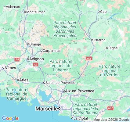 Carte des praticiens à Rustrel