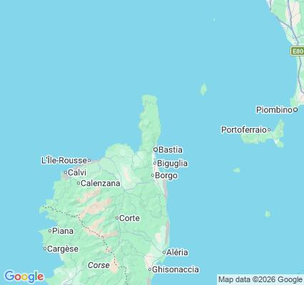 Carte des praticiens à Bastia