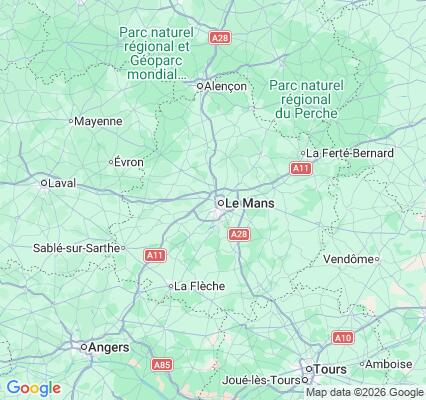 Carte des praticiens à Le Mans