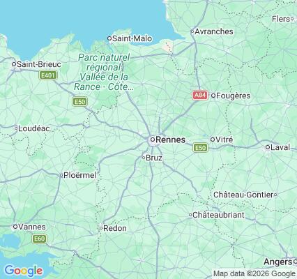 Carte des praticiens à Rennes