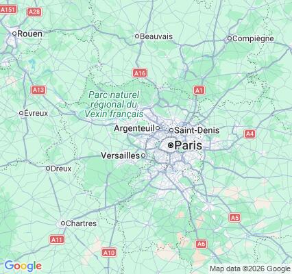 Carte des praticiens à Chatou