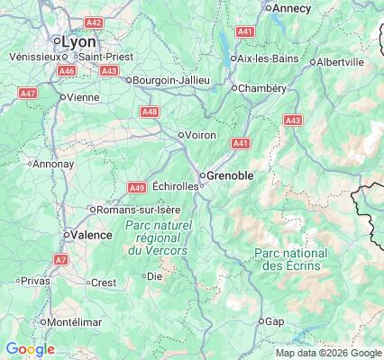 Carte des praticiens à Seyssinet-Pariset