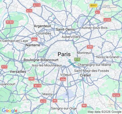 Carte des praticiens à Paris