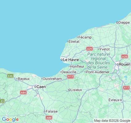 Carte des praticiens à Le Havre