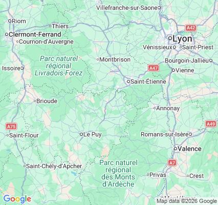Carte des praticiens à Monistrol-sur-Loire