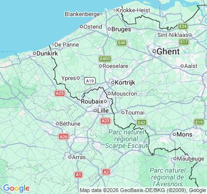 Carte des praticiens à Tourcoing