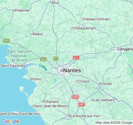 Carte des praticiens à Carquefou
