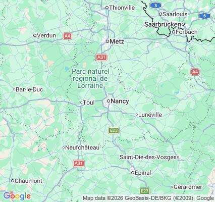 Carte des praticiens à Nancy