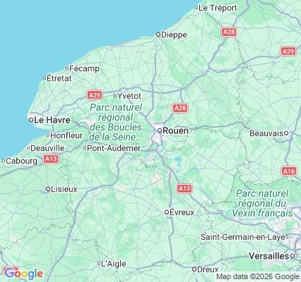 Carte des praticiens à Petit-Couronne