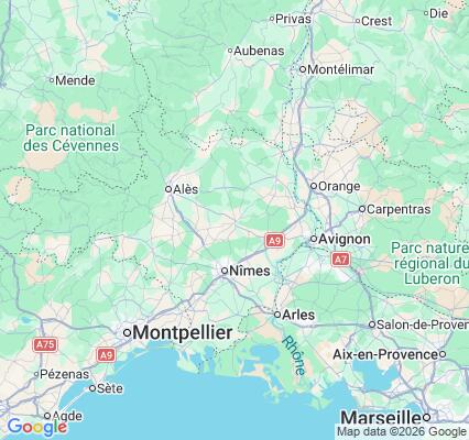 Carte des praticiens à Uzès