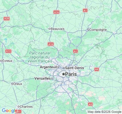 Carte des praticiens à Montsoult