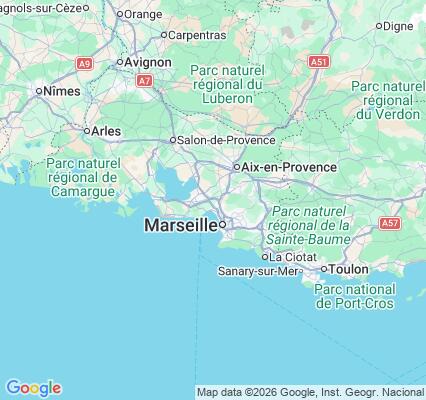 Carte des praticiens à Les Pennes-Mirabeau