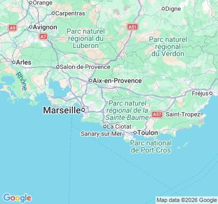 Carte des praticiens à Auriol