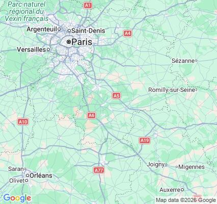 Carte des praticiens à Vulaines-sur-Seine
