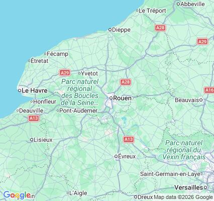Carte des praticiens à Le Petit-Quevilly